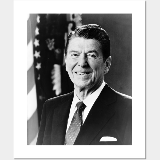 Vintage President Ronald Reagan Wall Art by pdpress